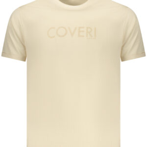 COVERI MOVING Herren-T-Shirt mit kurzen Ärmeln, Beige