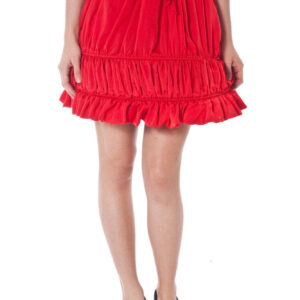 DENNY ROSE KURZER ROCK FRAU ROT