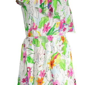 DESIGUAL KURZES KLEID DAMEN WEIß