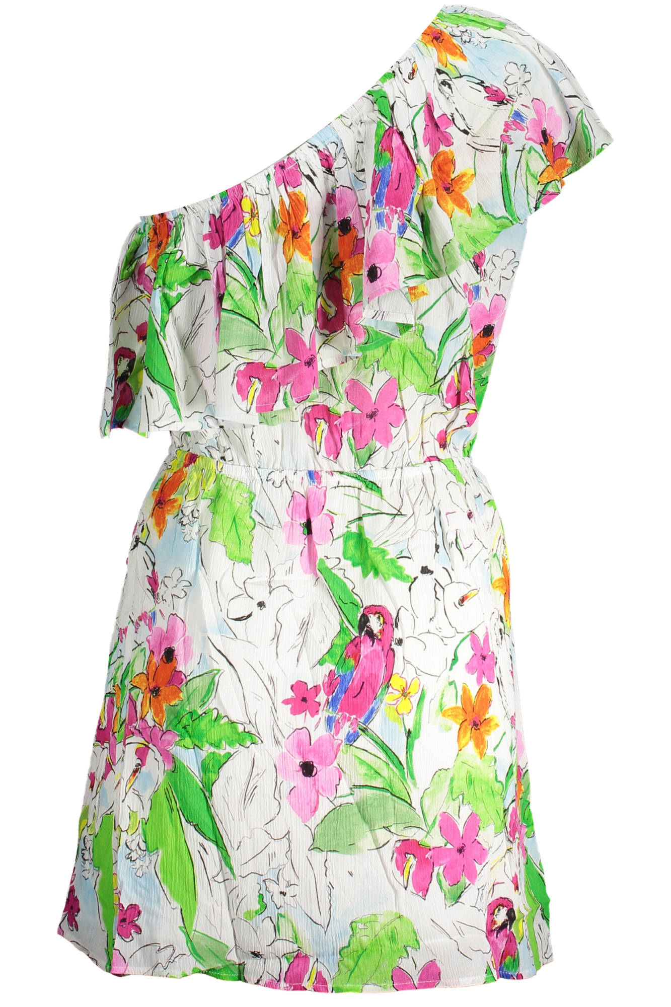 DESIGUAL KURZES KLEID DAMEN WEIß – Bild 2