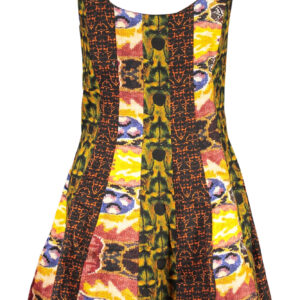 DESIGUAL KURZES KLEID FÜR DAMEN IN GELB