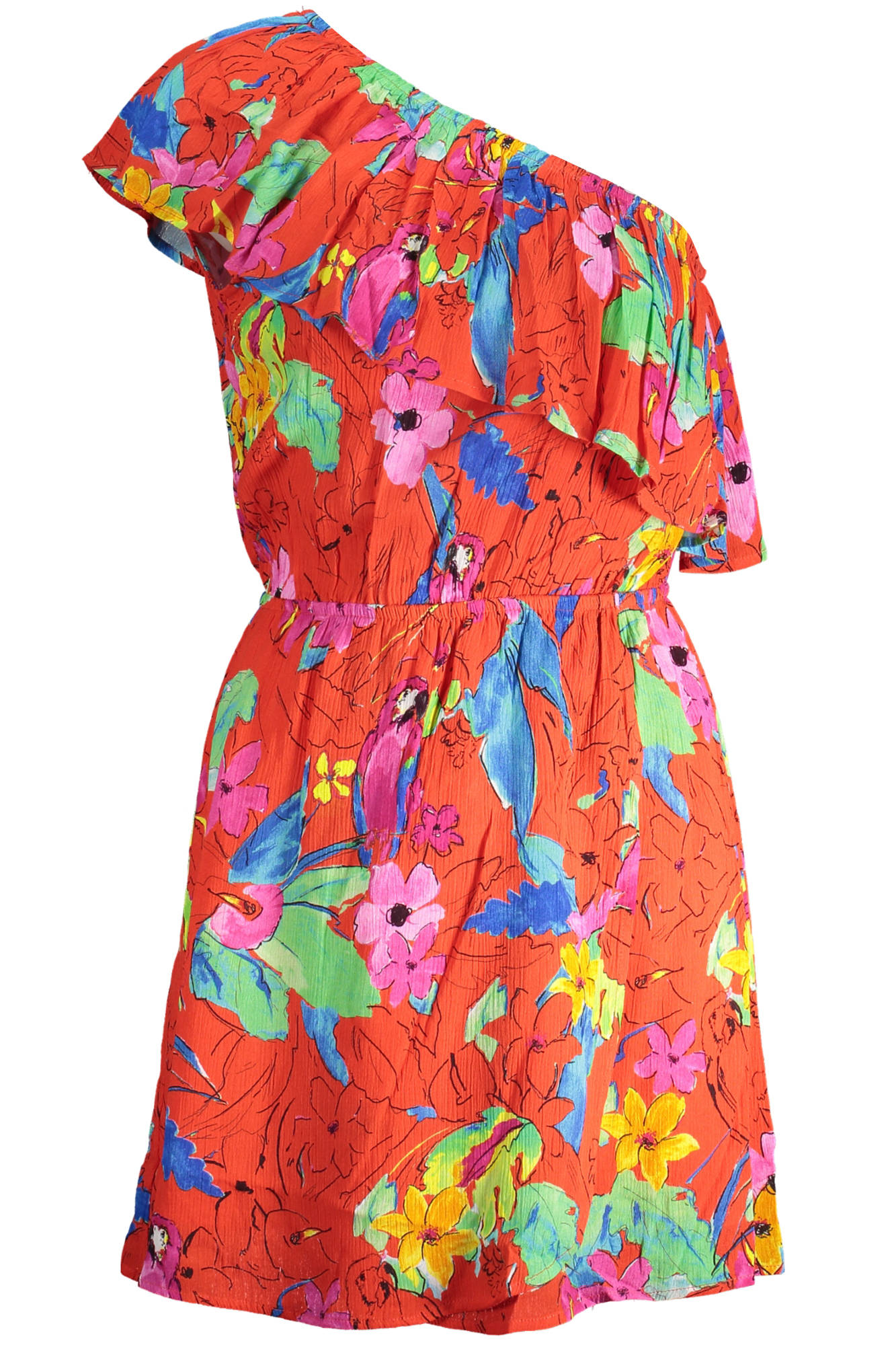 DESIGUAL ROTES KURZES KLEID FÜR DAMEN