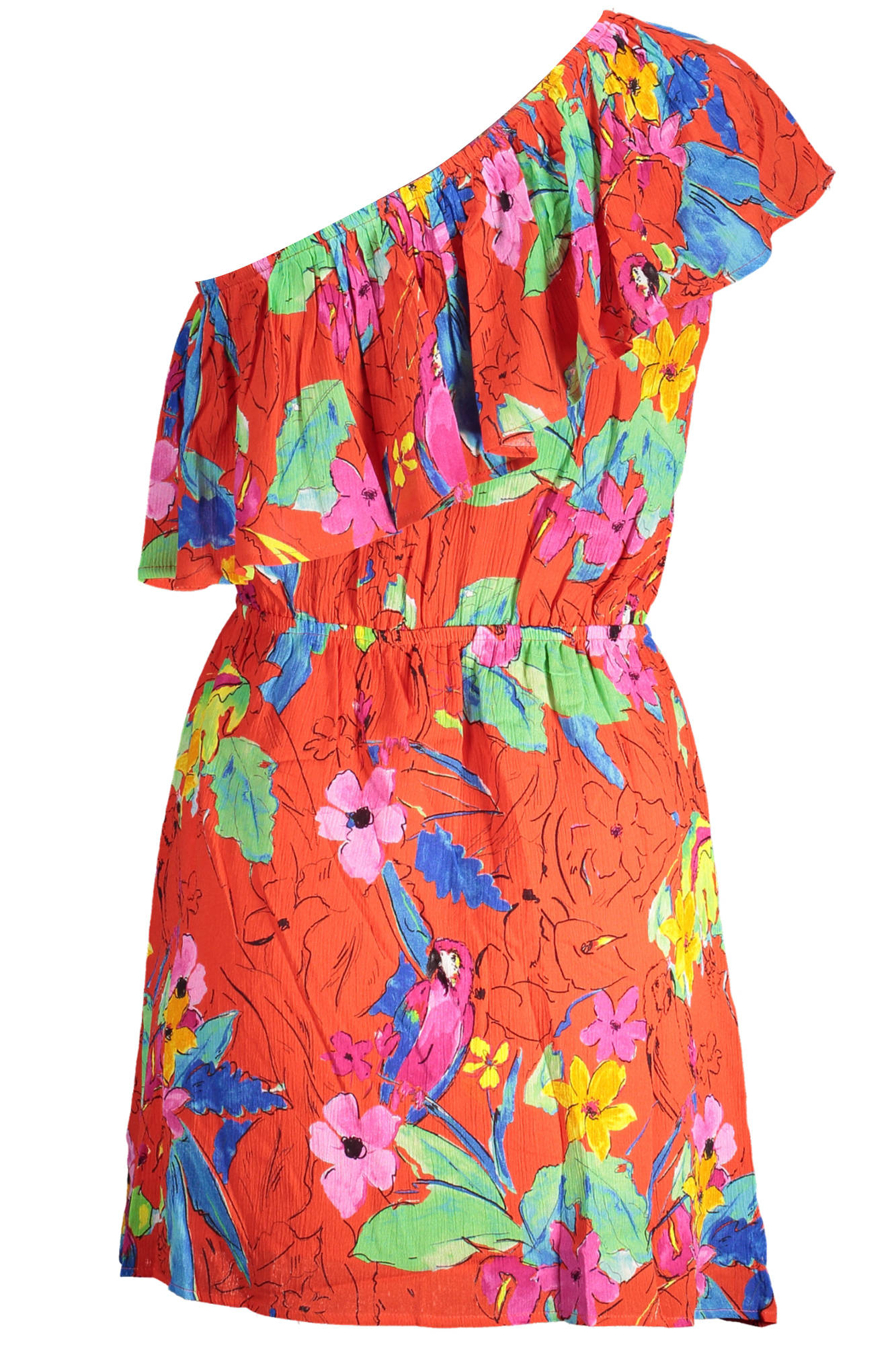 DESIGUAL ROTES KURZES KLEID FÜR DAMEN – Bild 2