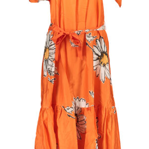 DESIGUAL DAMEN LANGES KLEID ORANGE