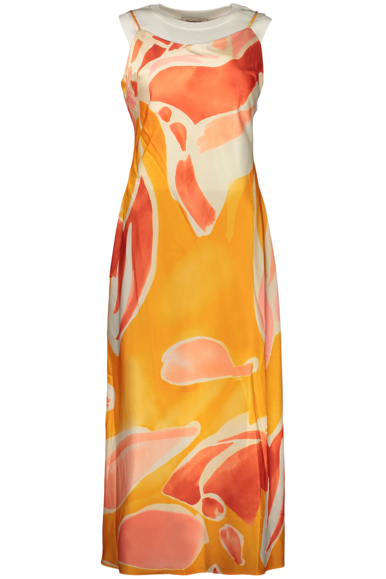 DESIGUAL DAMEN LANGES KLEID ORANGE