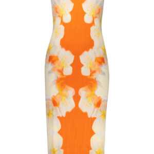 DESIGUAL DAMEN LANGES KLEID ORANGE