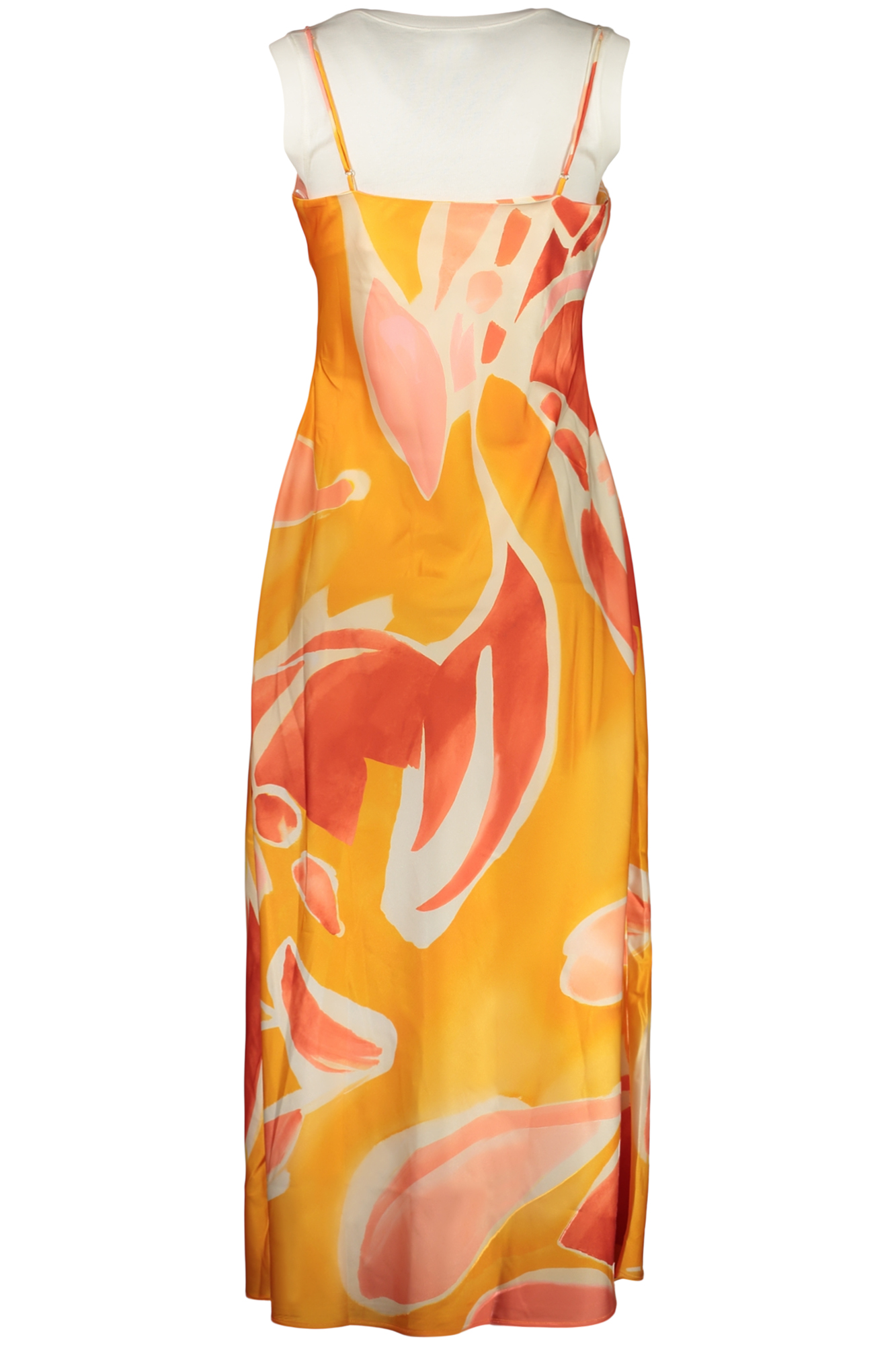 DESIGUAL DAMEN LANGES KLEID ORANGE – Bild 2