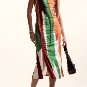 DESIGUAL DAMEN LANGES KLEID IN BRAUN
