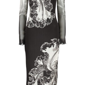 DESIGUAL DAMEN LANGES SCHWARZES KLEID