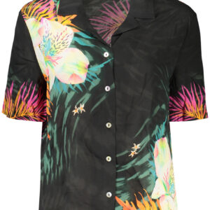 DESIGUAL DAMEN KURZARMHEMD SCHWARZ