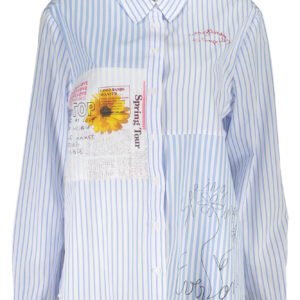 DESIGUAL LANGARMSHIRT DAMEN BLAU