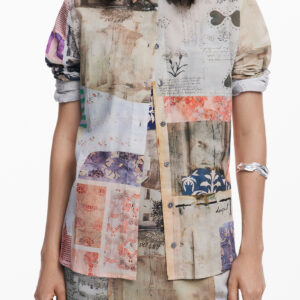 DESIGUAL DAMEN LANGARMSHIRT, BEIGE