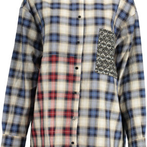DESIGUAL LANGARMSHIRT DAMEN BLAU