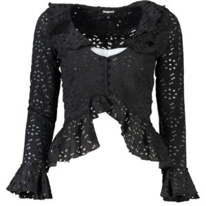 DESIGUAL LANGARMSHIRT DAMEN SCHWARZ