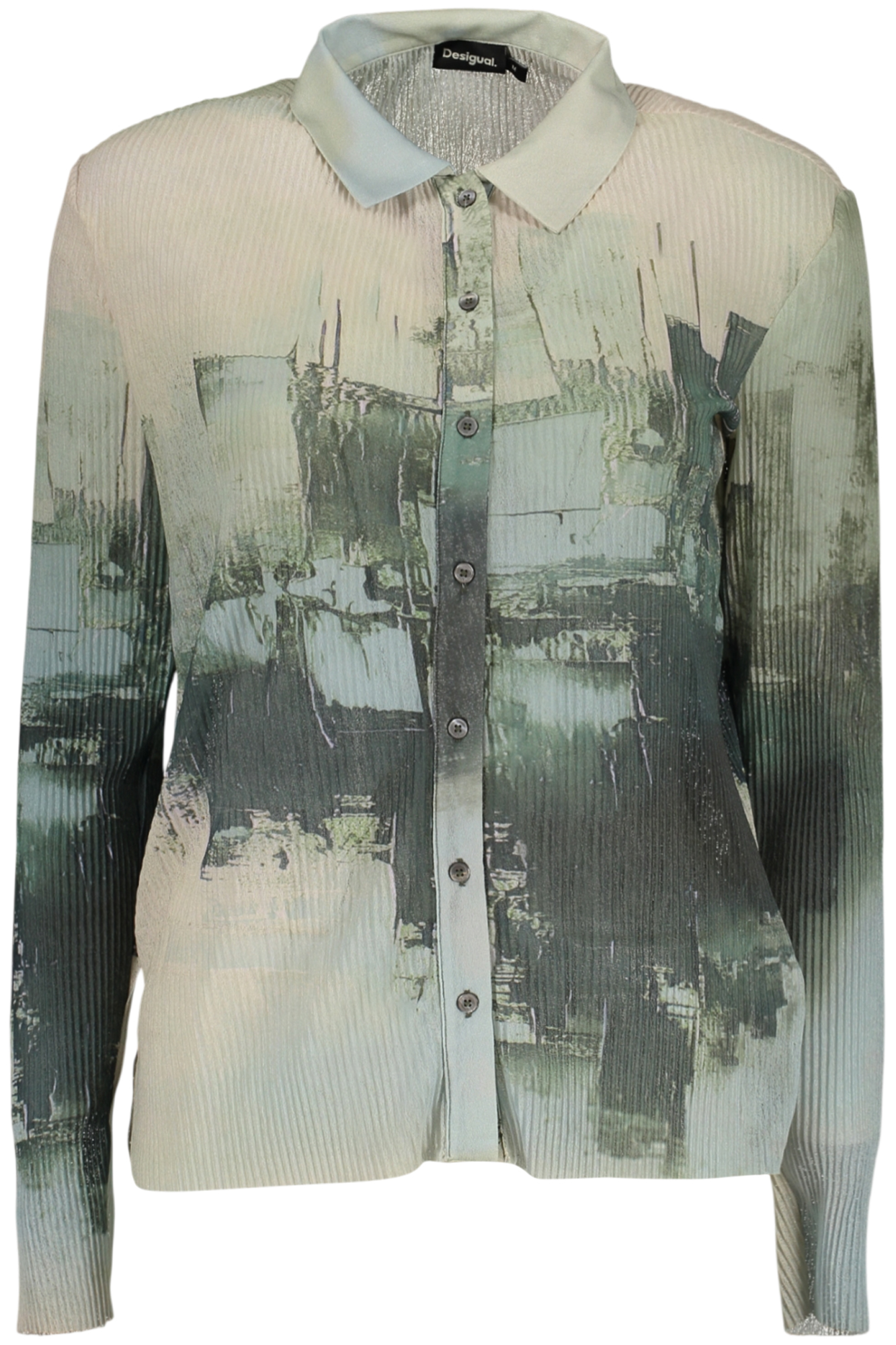 DESIGUAL DAMEN LANGARMSHIRT, GRÜN