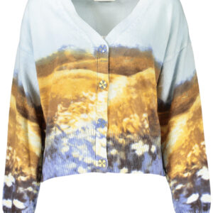 DESIGUAL DAMEN BLAUER STRICKJACKE