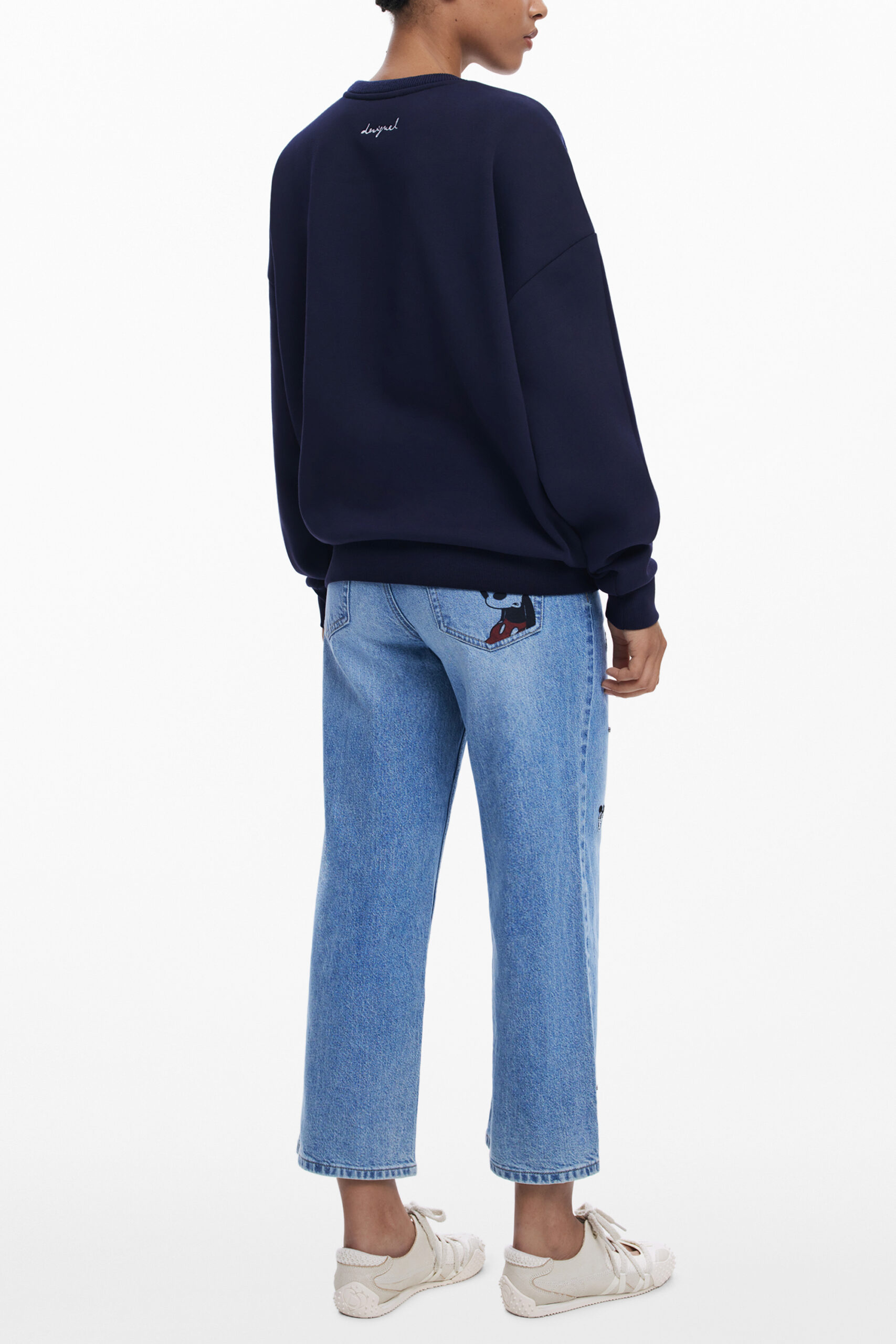 DESIGUAL DAMEN-SWEATSHIRT MIT REISSVERSCHLUSS BLAU – Bild 2