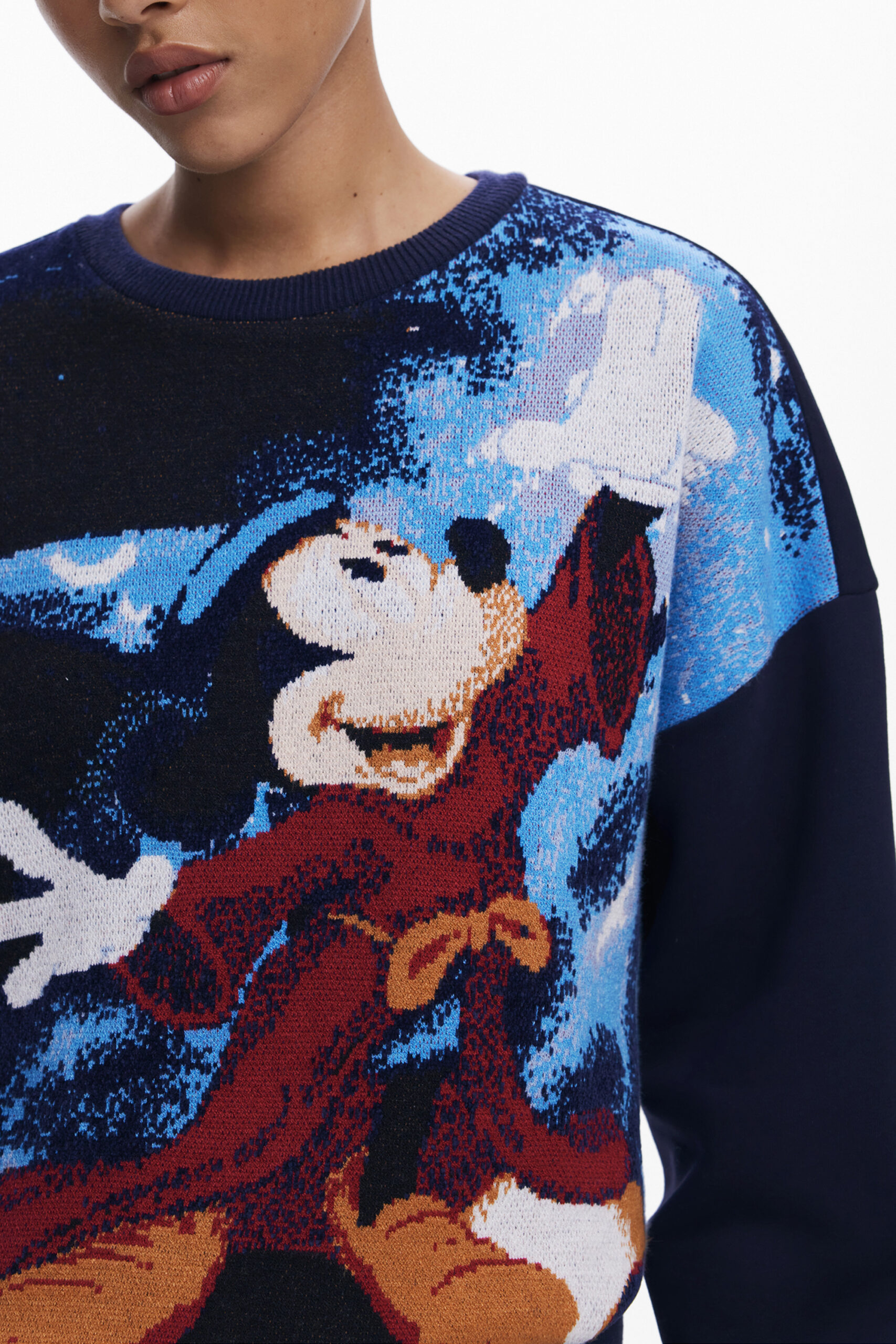 DESIGUAL DAMEN-SWEATSHIRT MIT REISSVERSCHLUSS BLAU – Bild 3