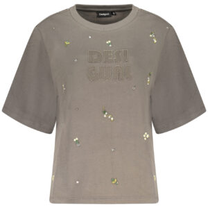 DESIGUAL DAMEN-SWEATSHIRT MIT REISSVERSCHLUSS IN GRAU
