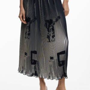 DESIGUAL DAMEN LANGER ROCK SCHWARZ