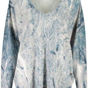 DESIGUAL DAMEN BLAUER PULLOVER