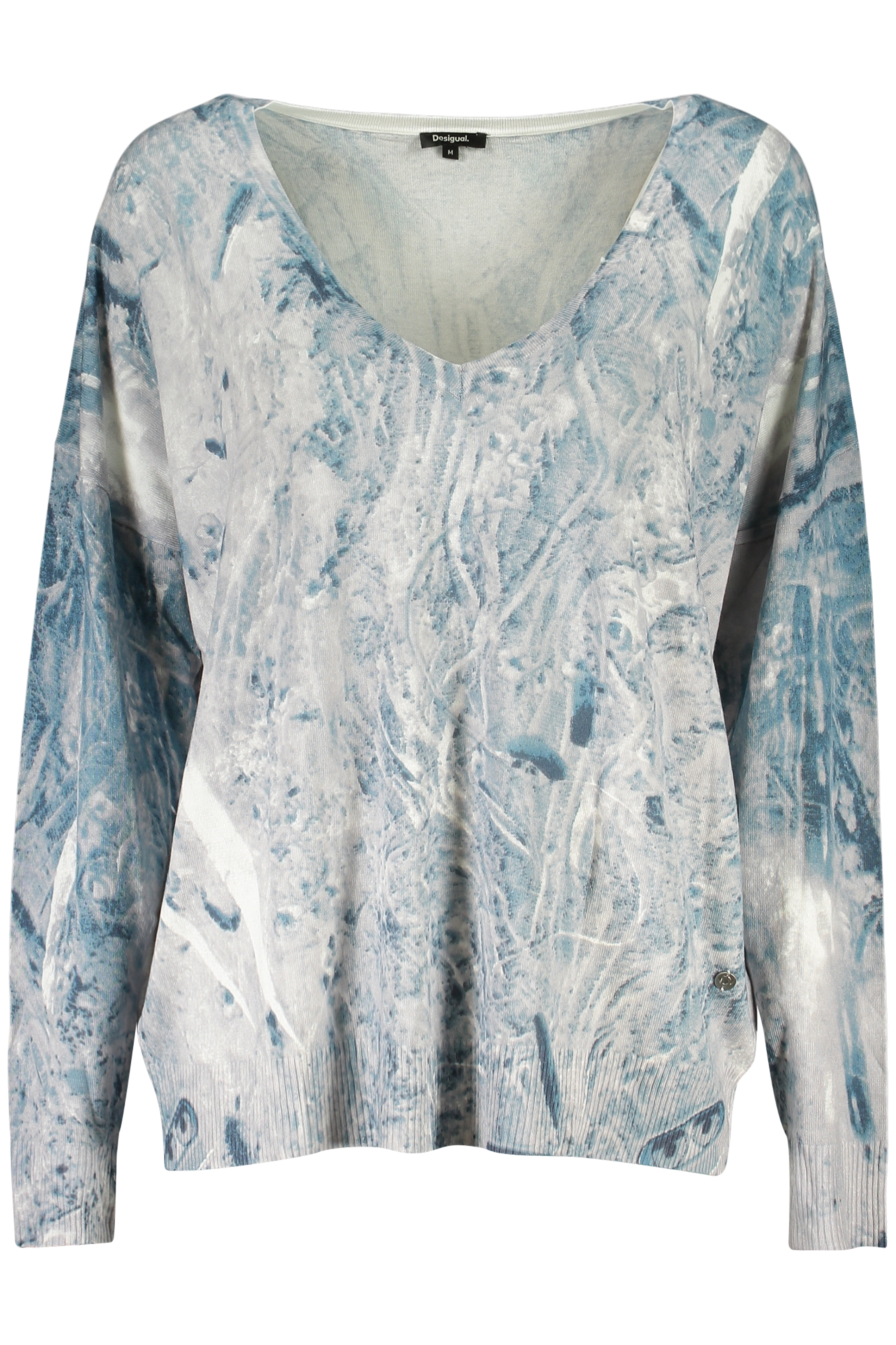 DESIGUAL DAMEN BLAUER PULLOVER