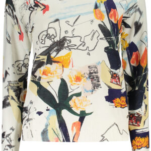 DESIGUAL DAMEN WEISSER PULLOVER