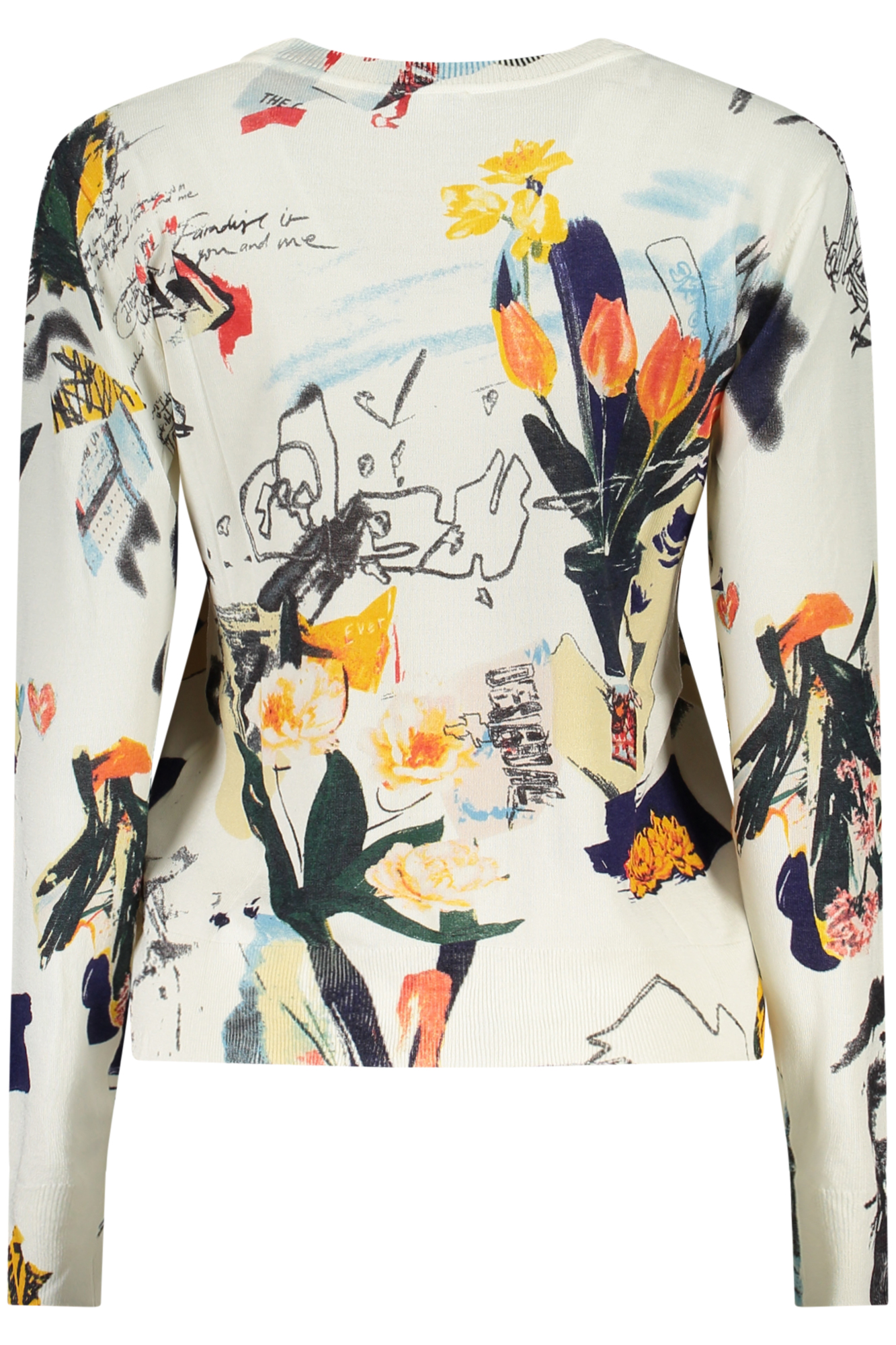 DESIGUAL DAMEN WEISSER PULLOVER – Bild 2