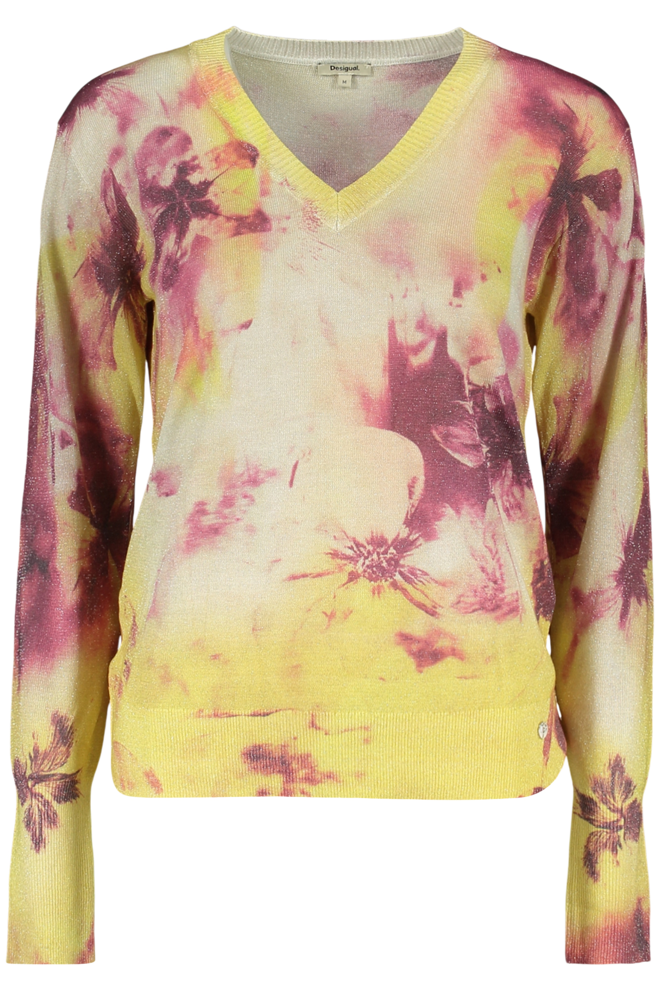 DESIGUAL DAMEN GELBER PULLOVER
