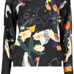 DESIGUAL DAMEN-SCHWARZER PULLOVER