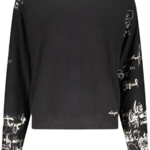 DESIGUAL DAMEN-SCHWARZER PULLOVER