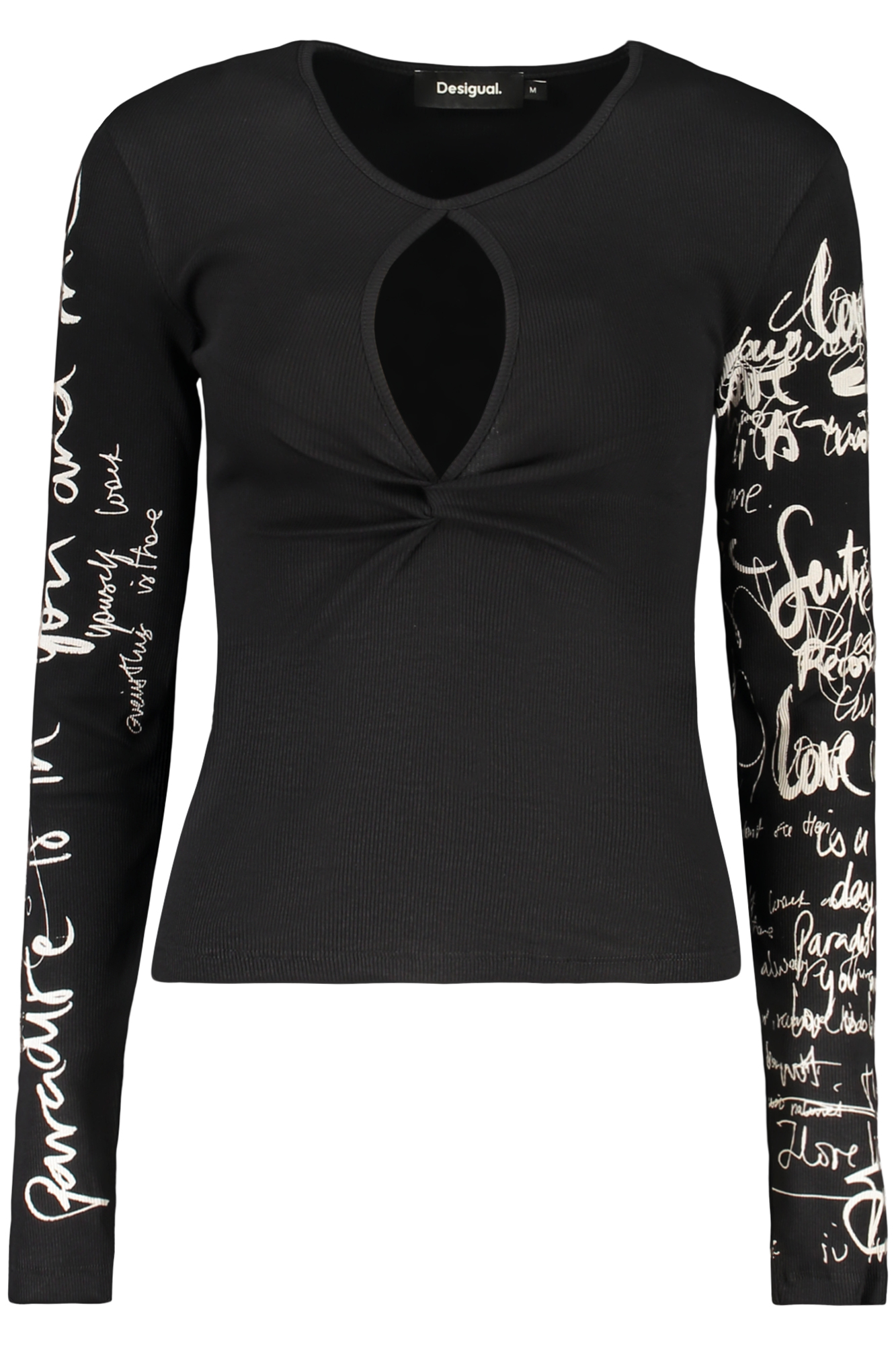 DESIGUAL DAMEN-SCHWARZER PULLOVER