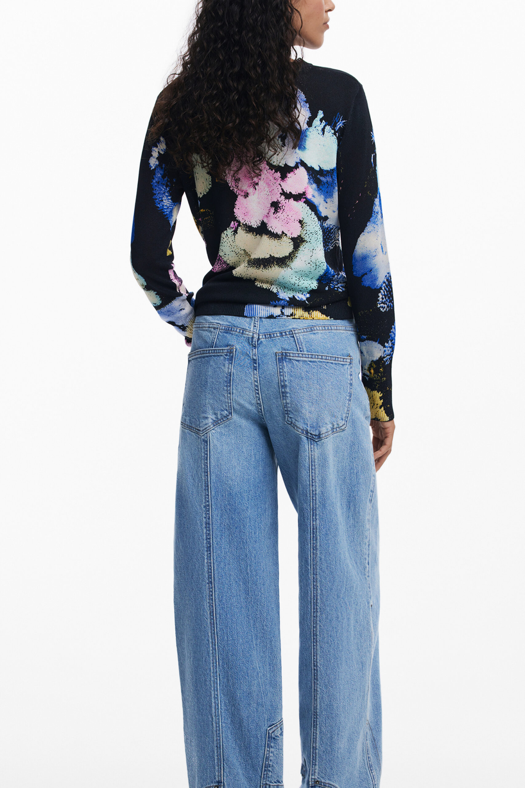 DESIGUAL DAMEN SCHWARZER PULLOVER – Bild 2