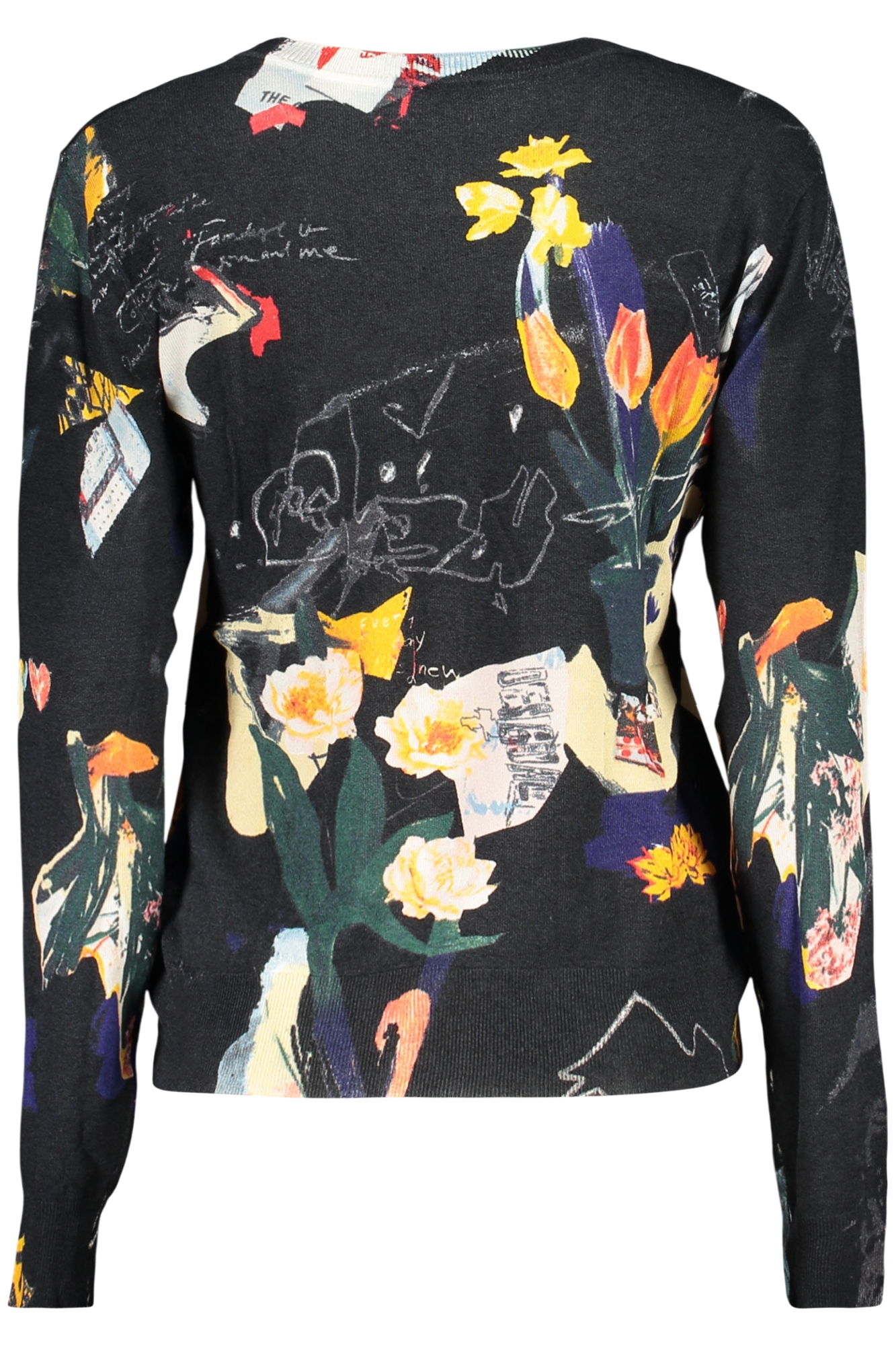 DESIGUAL DAMEN-SCHWARZER PULLOVER – Bild 2