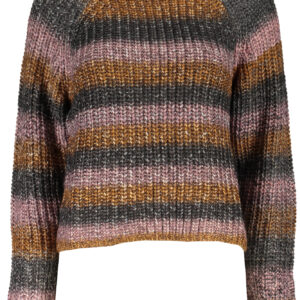 GRAUER DESIGUAL-DAMENPULLOVER
