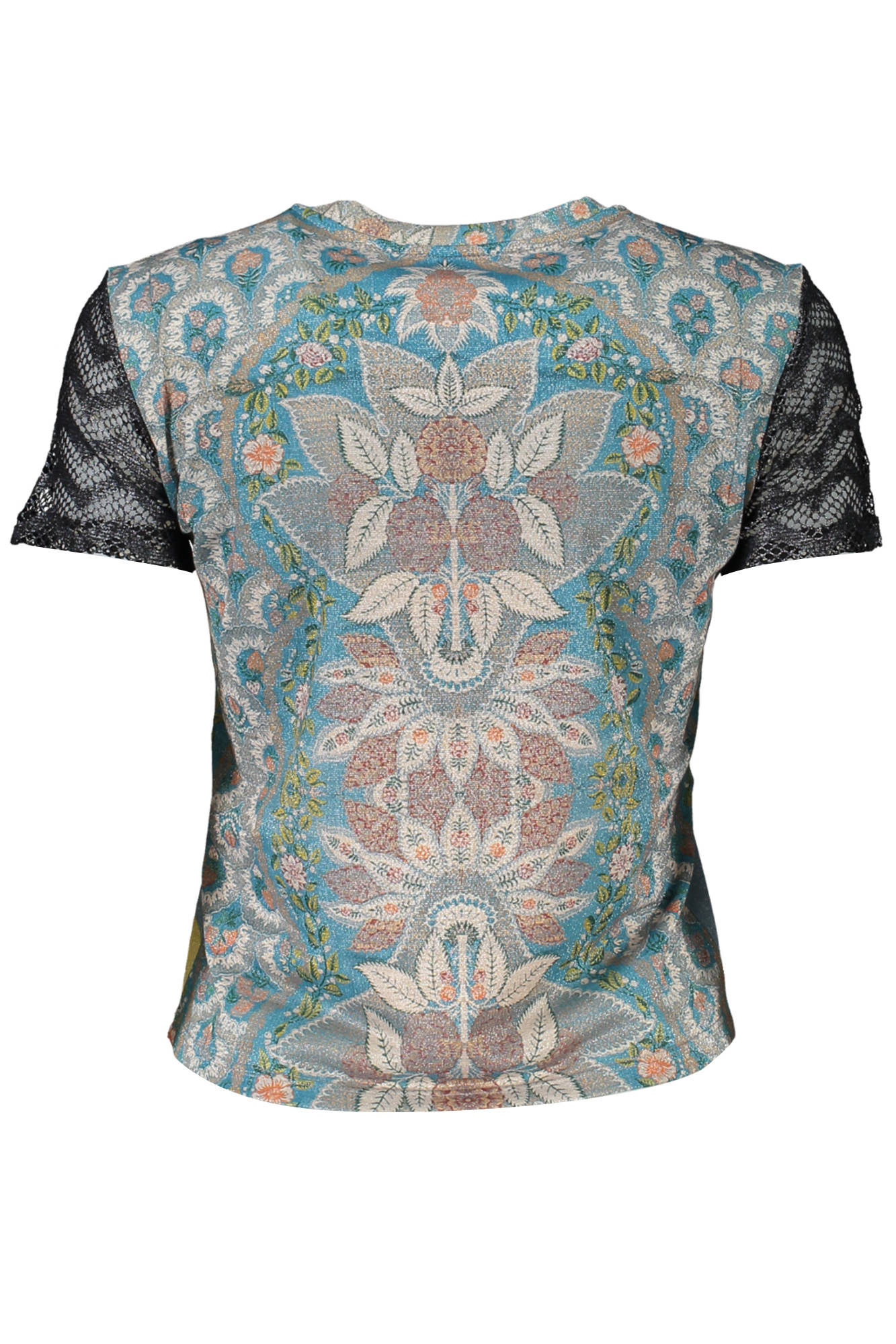 DESIGUAL KURZARM-T-SHIRT DAMEN BLAU – Bild 2