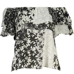 DESIGUAL DAMEN-KURZARM-T-SHIRT WEISS