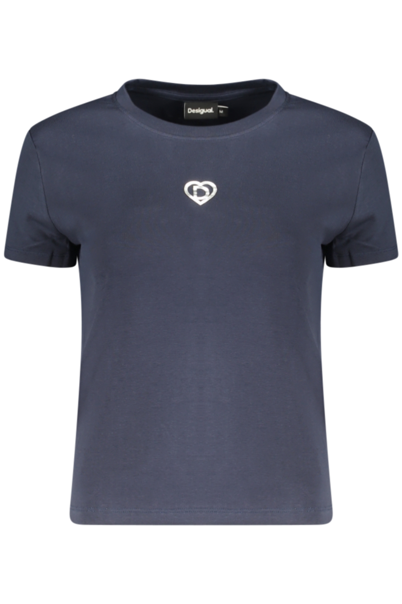 DESIGUAL DAMEN-T-SHIRT MIT KURZEN ÄRMELN, BLAU