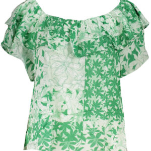 DESIGUAL GRÜNES KURZARM-T-SHIRT FÜR DAMEN