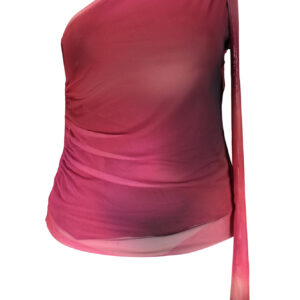 DESIGUAL DAMEN-T-SHIRT MIT KURZEN ÄRMELN, LILA