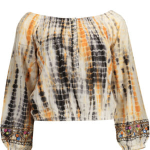DESIGUAL DAMEN-LANGARM-T-SHIRT BEIGE
