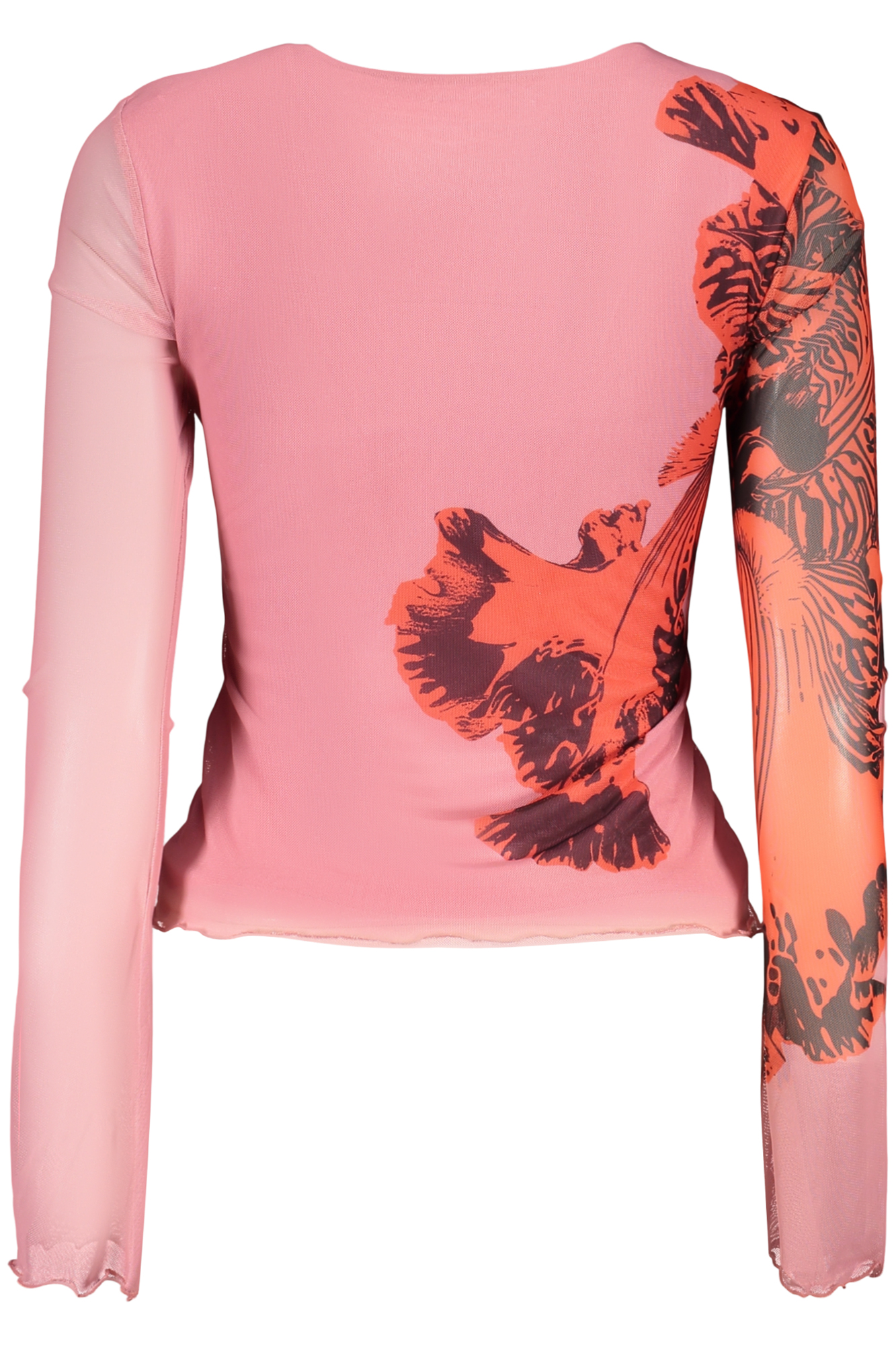 DESIGUAL DAMEN LANGARM-T-SHIRT IN PINK – Bild 2