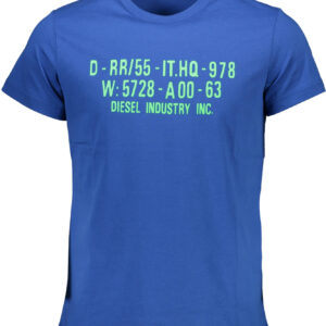 DIESEL HERREN KURZARM T-SHIRT BLAU