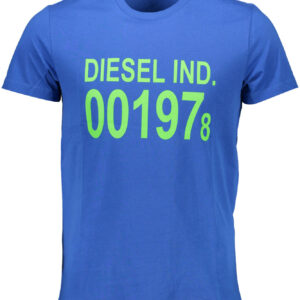 DIESEL HERREN KURZARM T-SHIRT BLAU