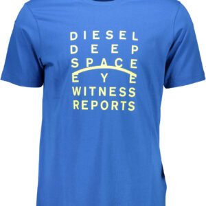 DIESEL HERREN KURZARM T-SHIRT BLAU