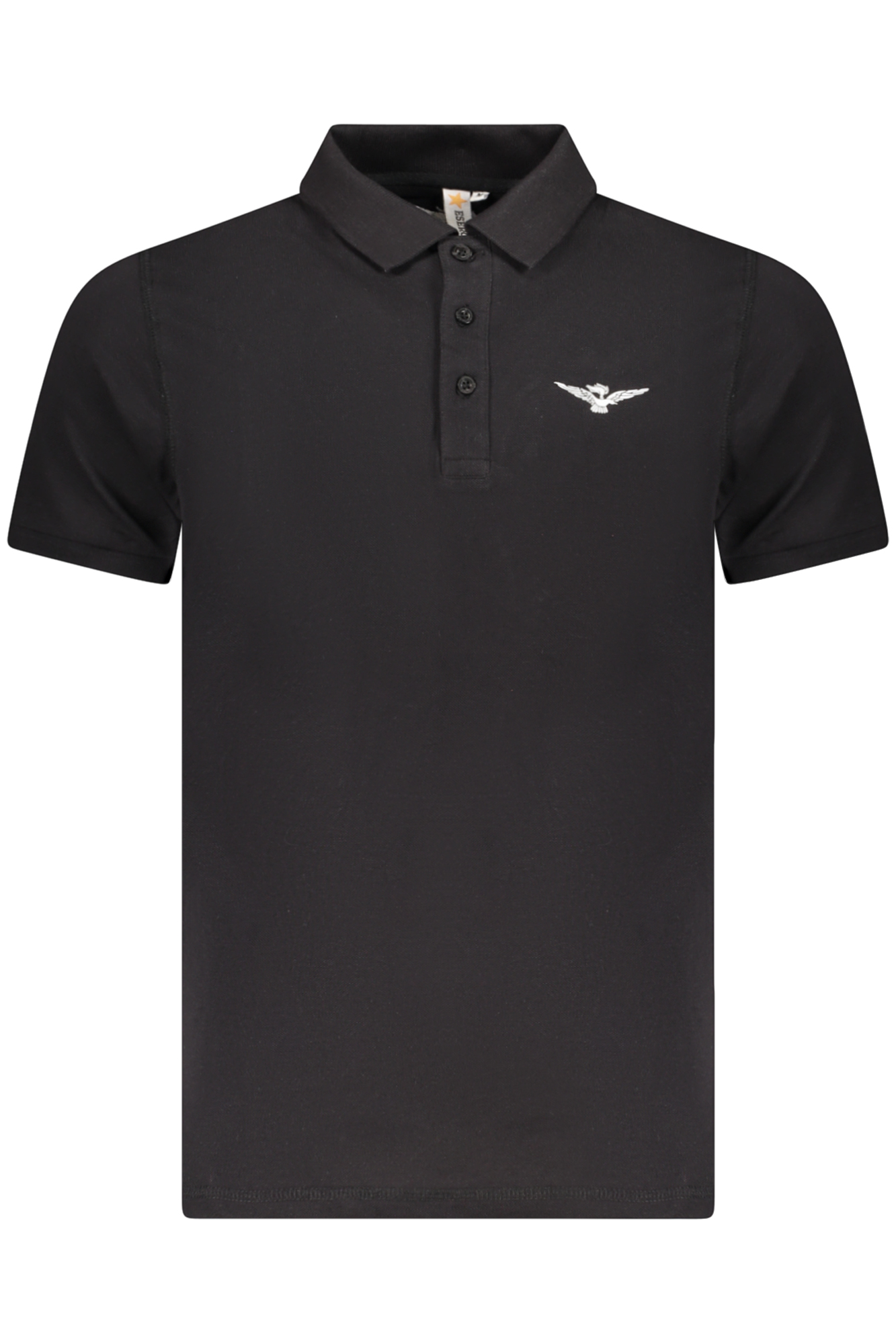 ARMY 1659 SCHWARZES HERREN-KURZARM-POLO