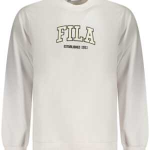 FILA Herren-Sweatshirt mit Reißverschluss, weiß