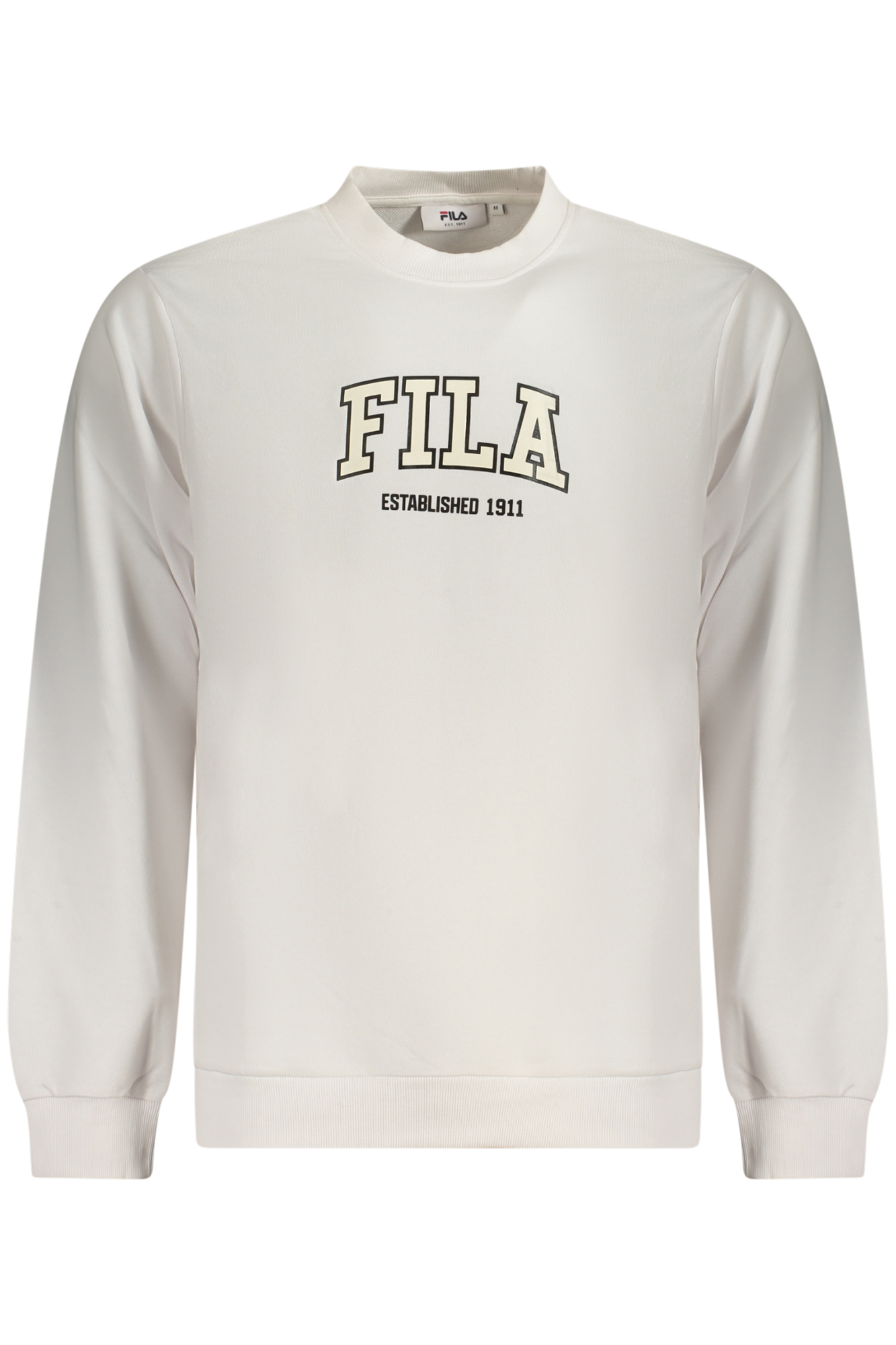 FILA Herren-Sweatshirt mit Reißverschluss, weiß