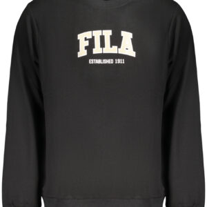 FILA Herren-Sweatshirt mit Reißverschluss, schwarz