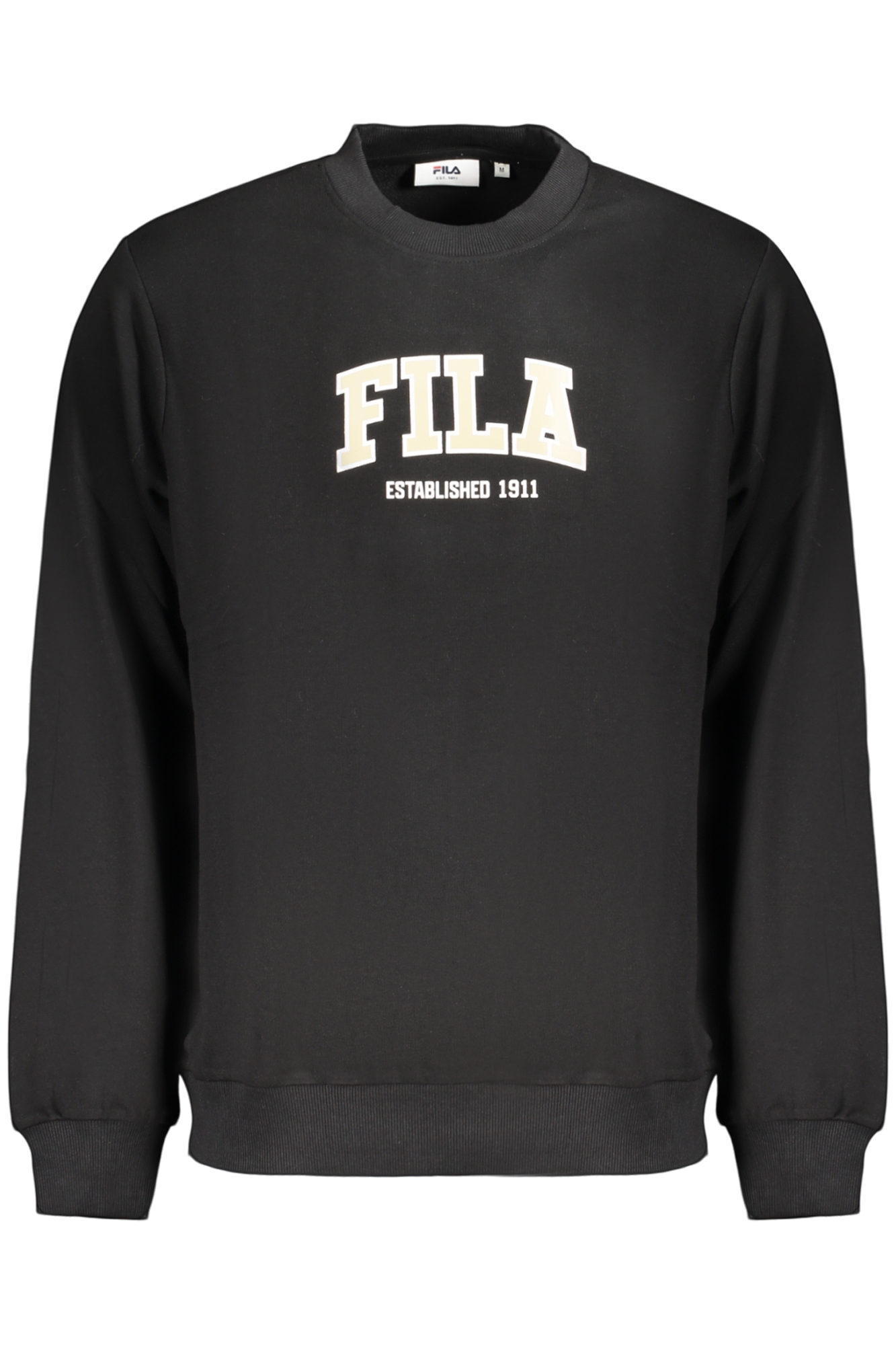 FILA Herren-Sweatshirt mit Reißverschluss, schwarz